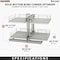 Rev-A-Shelf Steel, Gray, 32.62 in W, 23.66 in H, 20.4 in L, Gray 53PSPE-18SC-GR - alternate 3